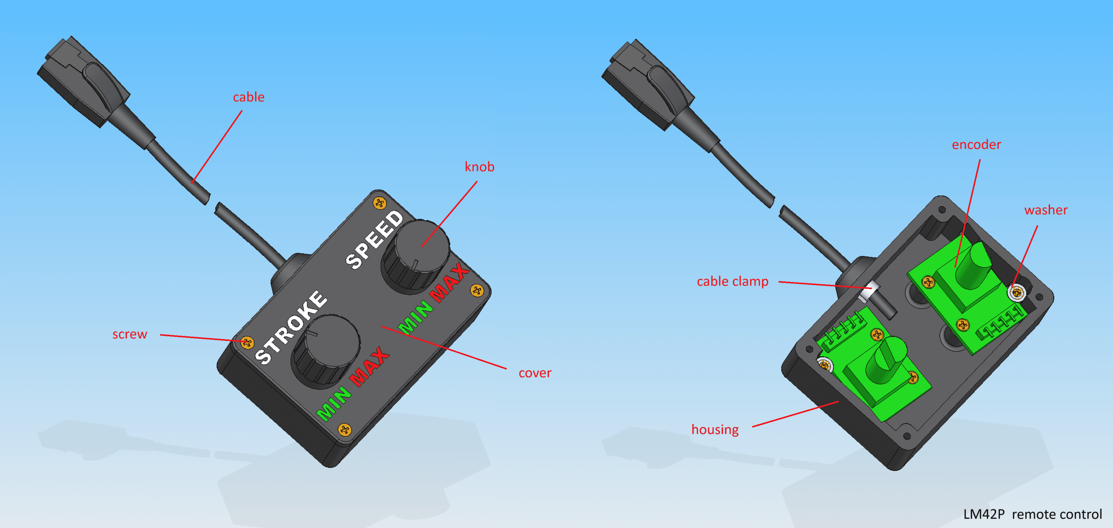 Remote Control exploded view